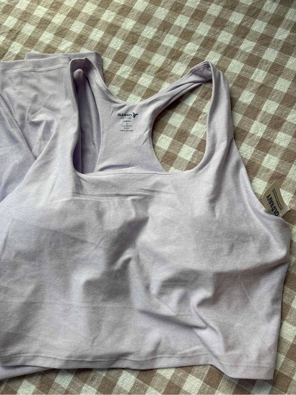 Old Navy Lilac Racerback Sports Bra and Leggings Set